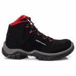 Bota de Segurança em Microfibra - Preto e Vermelho - Estival - EN10071S2 - CA 44558