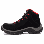 Bota de Segurança em Microfibra - Preto e Vermelho - Estival - EN10071S2 - CA 44558
