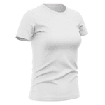 Camiseta Branca Babylook 100% Algodão Feminina