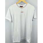 Camisa Peruana Hugo branca Escrita No Peito 