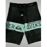 Bermuda Surf Quiksilver verde agua e preta