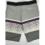 Bermuda Surf Quiksilver cinza e roxa