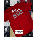 Camisa Quiksilver Vermelha Escrita Nas Costas Vermelha 