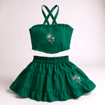 CONJUNTO LUNA BORDADO-verde