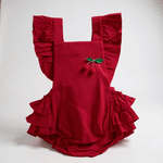  ROMPER BABADO -vermelho