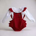 CONJUNTO ROMPER BABADO C/BLUSA