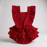  ROMPER BABADO -vermelho