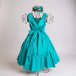 Vestido Hadassa -verde tifany