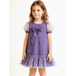 Vestido Thais tuly bordado -Lilas
