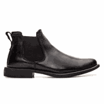 BOTA CHELSEA ALMOFADADA COURO FLOATHER PRETO