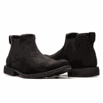 BOTA CHELSEA ALMOFADADA COURO NOBUCK PRETO