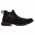 BOTA CHELSEA ALMOFADADA COURO NOBUCK PRETO