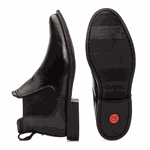 BOTA CHELSEA ALMOFADADA COURO FLOATHER PRETO