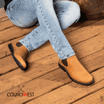BOTA CHELSEA COMFORT COURO HIDROFUGADO CARAMELO