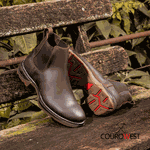 BOTA WORK JUMP BICO REDONDO COURO HIDROFUGADO CAFÉ 