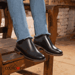 BOTA WORK JUMP BICO REDONDO COURO HIDROFUGADO PRETO