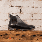BOTA WORK JUMP BICO REDONDO COURO HIDROFUGADO PRETO