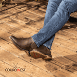 BOTA WORK JUMP BICO REDONDO COURO HIDROFUGADO CAFÉ 