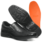 Sapato Social Masculino Confort Couro Legítimo - Preto