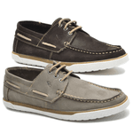 Kit 2 Pares Dockside Masculino Confort Couro Legítimo - Café e Cinza
