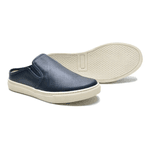 Mule Masculino Couro Legítimo Calce Fácil Confort - Azul