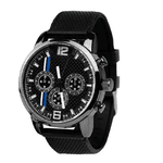 Relógio Quartz de ponteiro com pulseira de borracha