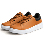 2 Pares de Tenis Masculino Casual Sola Alta Oversize Macquen - Caramelo + Preto Sola
