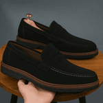 Kit 2 Mocassim Masculino Loafer Derby em Camurça - Preto + Azul