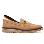 Mocassim Masculino Loafer Derby em Camurça - Areia