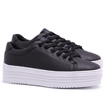 Tênis Feminino Plataforma Sola 4cm - Preto