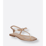 Rasteira Com Laço Dourada Stellare