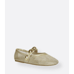 Sapatilha de Tela Dourada Tessa