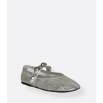 Sapatilha de Tela Prata Tessa