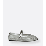 Sapatilha de Tela Prata Tessa