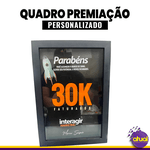 Quadro 20x30 personalizado em acrílico - Premiação de alto nível
