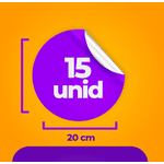 15 Unidades - Adesivo Vinil (20x20cm)
