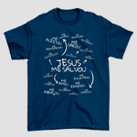Camiseta Básica Jesus Me Salvou 