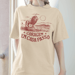 Camiseta Básica Coragem em Cada Passo