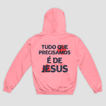 Moletom Canguru Só Jesus Basta