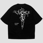 Camiseta Oversized Jesus na Cruz