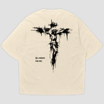 Camiseta Oversized Jesus na Cruz