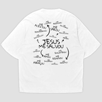 Camiseta Oversized Jesus Me Salvou