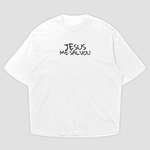 Camiseta Oversized Jesus Me Salvou