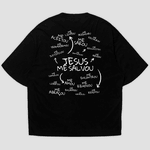 Camiseta Oversized Jesus Me Salvou