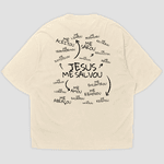 Camiseta Oversized Jesus Me Salvou
