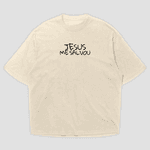 Camiseta Oversized Jesus Me Salvou