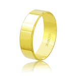 Aliança de Casamento em Ouro 18K - Chanfrado