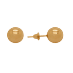 Brinco em Ouro 18K Bola - 6mm