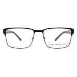Óculos para Grau Armani Exchange - Retangular Preto Fosco