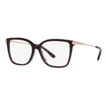 Óculos de Grau Michael Kors - Quadrado Preto Dourado